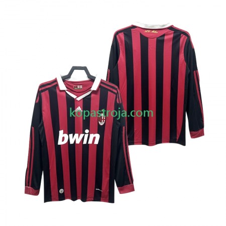 Billiga Fotbollströjor AC Milan 2009 2010 Retro Hemma tröja Långärmad
